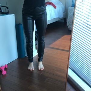 Vegan leather pants